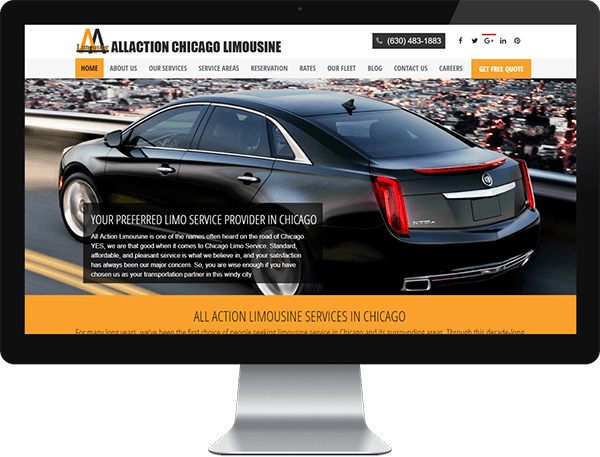 Allactionlimousine Website After